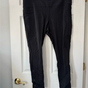 Athleta Delancey Moto Tight in Black
